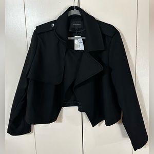 Banana Republic Garbardine Open Front Jacket